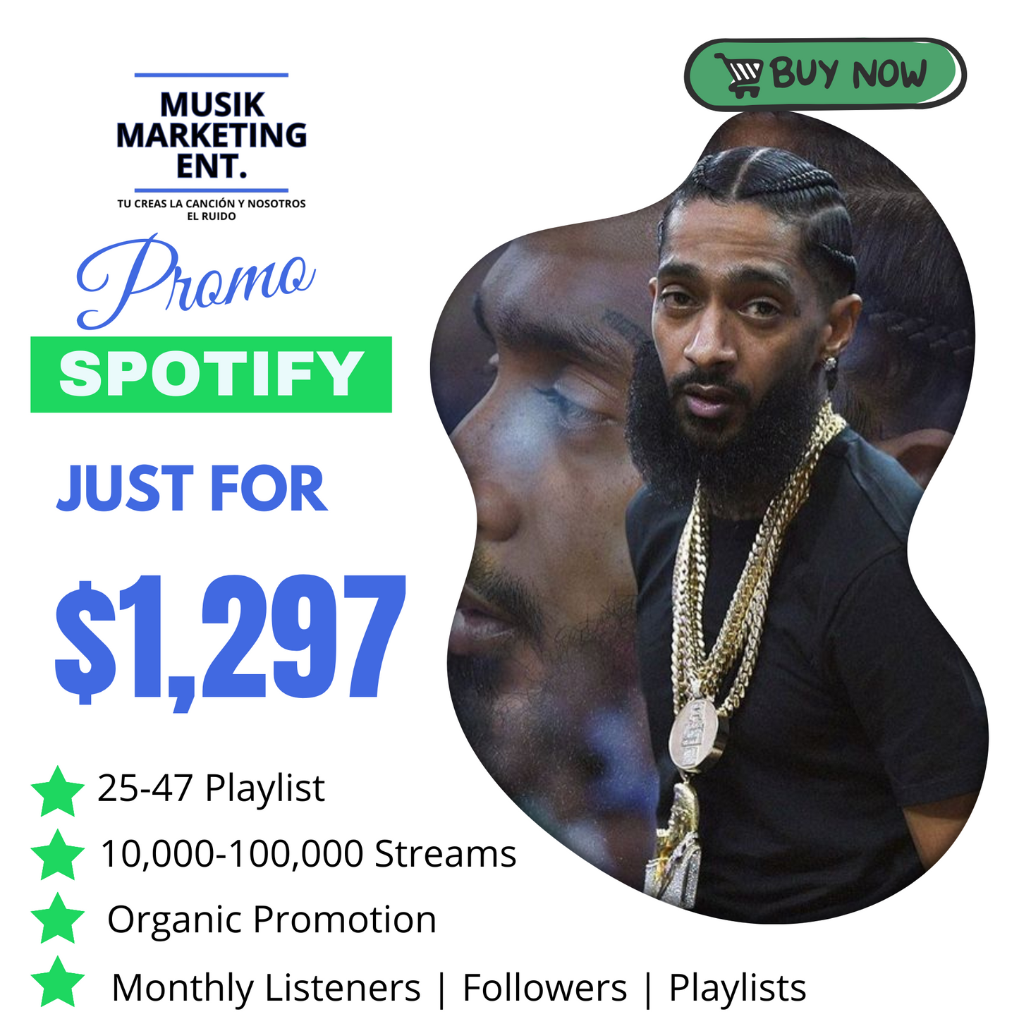 Emerald Spotify [Typically 25-47 Playlist Placements Resulting In ~10,000-100,000 Plays]